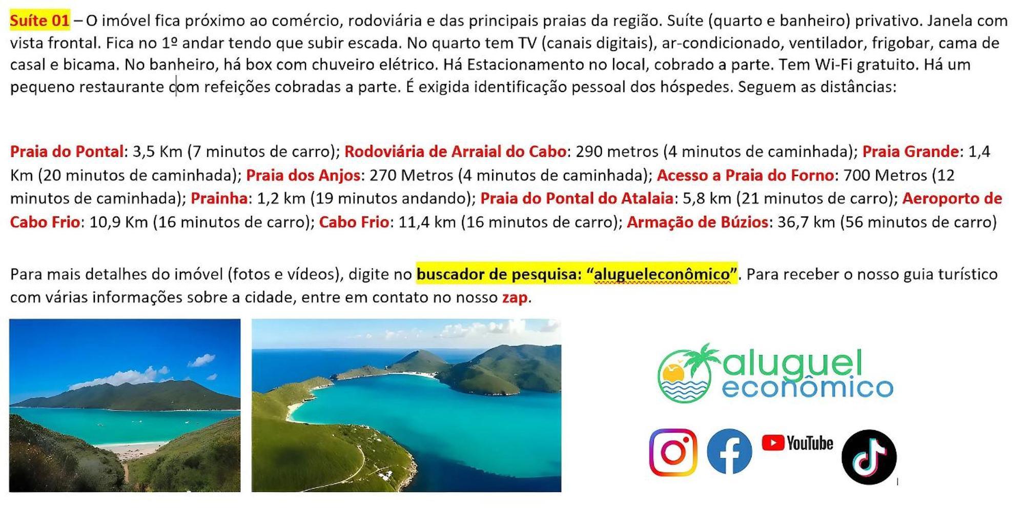Arraial Do Cabo - Recanto Das Tartarugas - Aluguel Economico Exterior photo